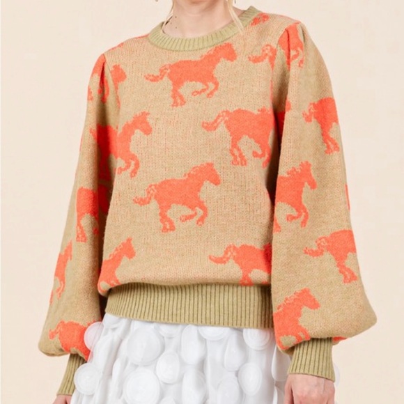 Horse knit sweater - Picture 3 of 3